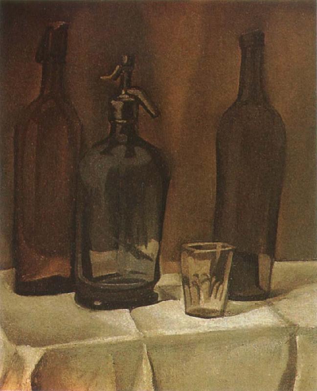 Juan Gris Siphon and winebottle